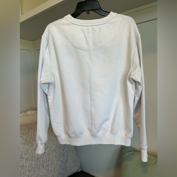 Nirvana White Sweatshirt with Grey Letters Pink and Blue Size Small - Picture 6 of 10